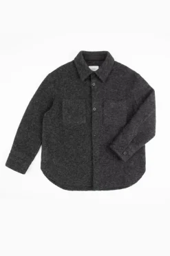Best Rotholz Overshirt Bio Wollmischung - Anthrazit