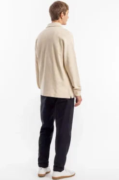 Best Rotholz Polo Jersey Bio Baumwolle - Creme