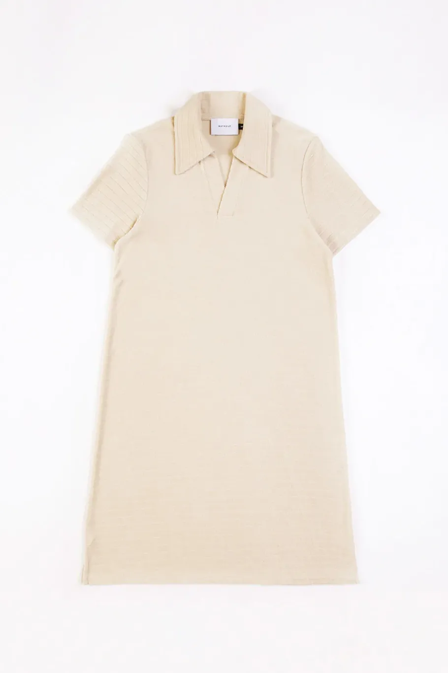 Outlet Rotholz Polo Kleid Aus Bio Frottee Creme