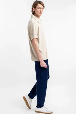 Discount Rotholz Polo Shirt Aus Bio Frottee Creme