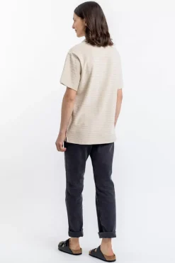 Best Rotholz Polo Shirt Aus Bio Frottee Creme
