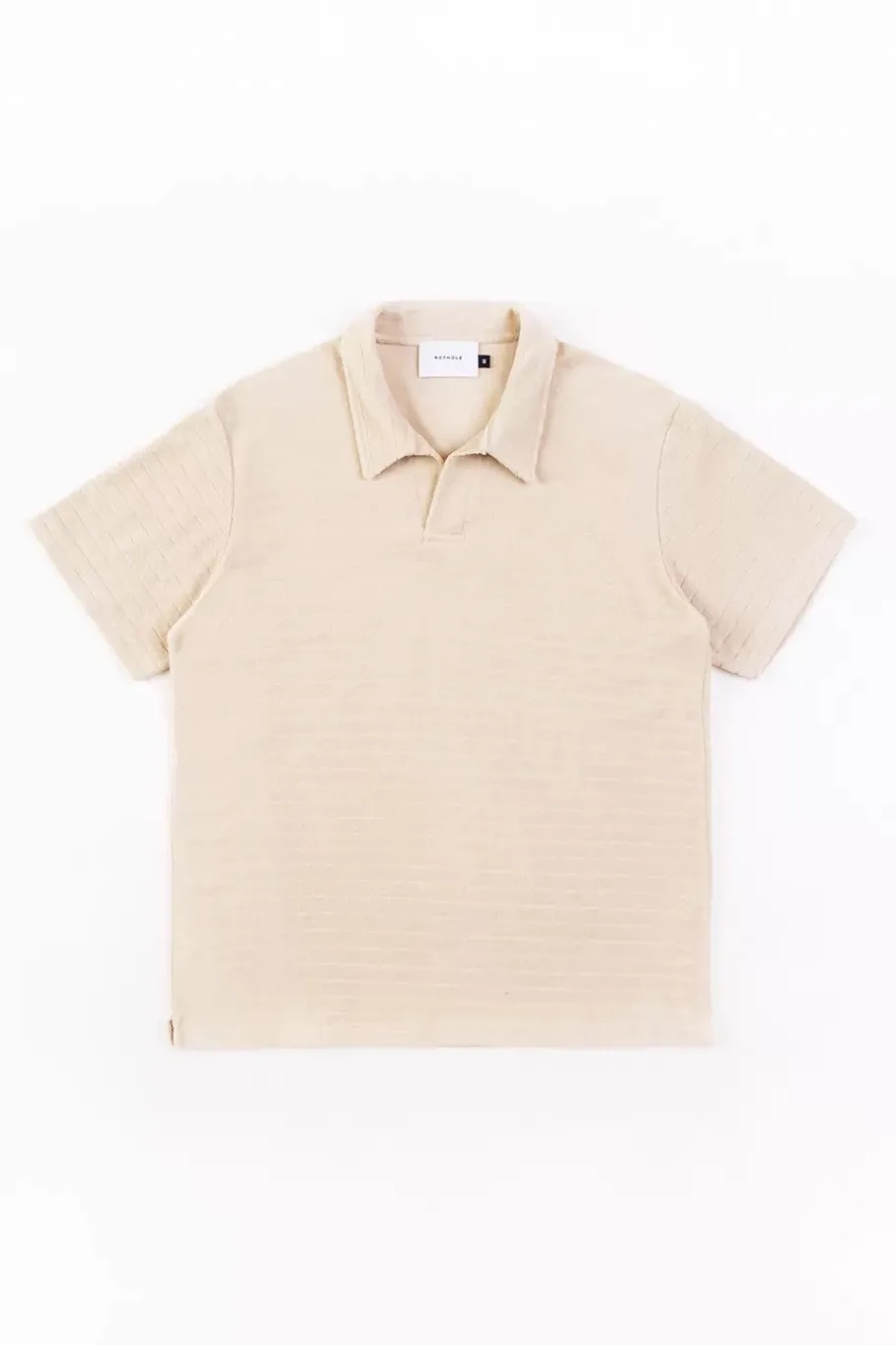 Online Rotholz Polo Shirt Aus Bio Frottee Creme