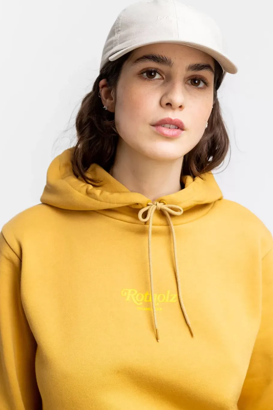 Rotholz Retro Logo Hoodie Senfgelb