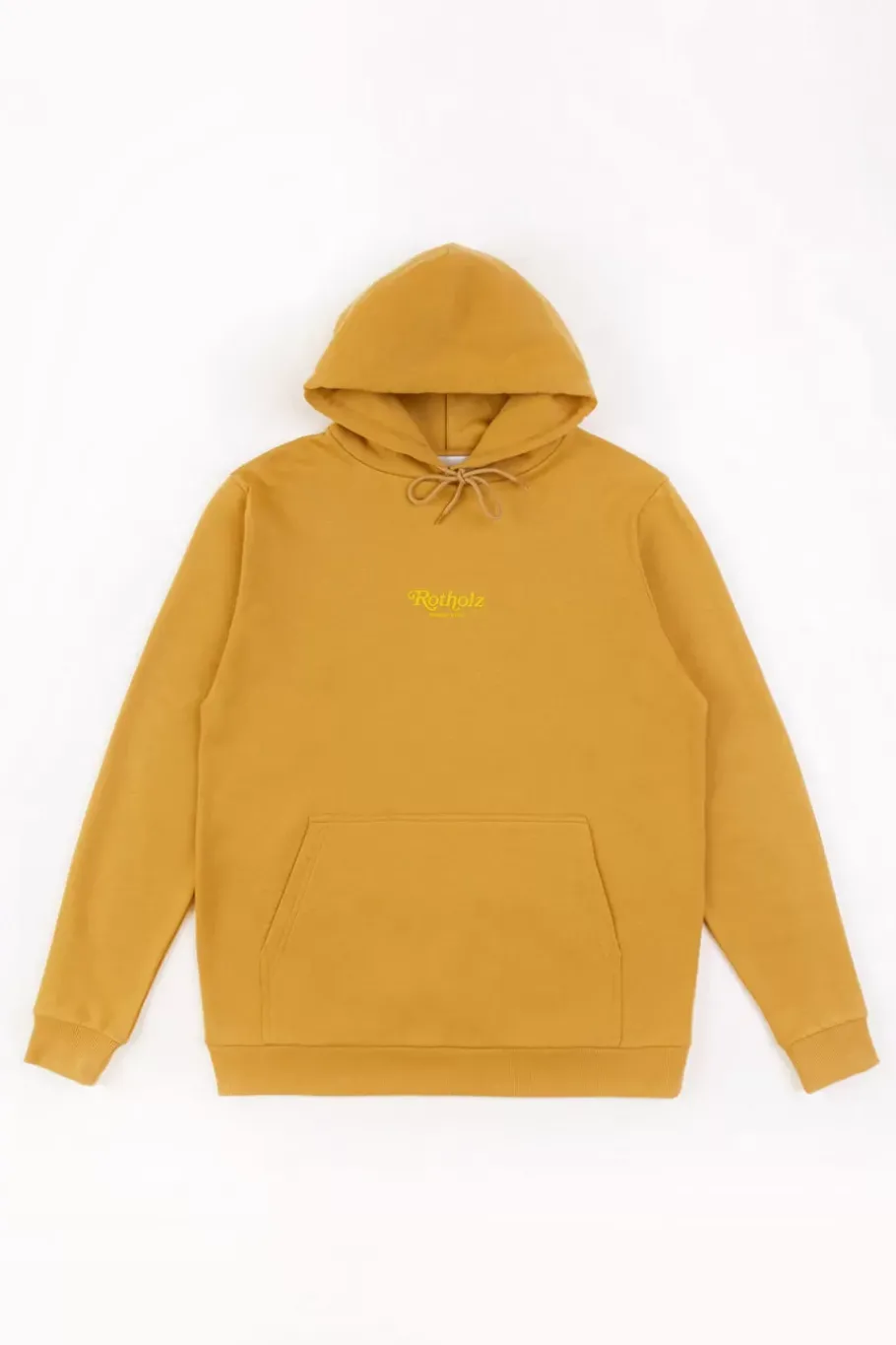 Rotholz Retro Logo Hoodie Senfgelb