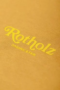 Rotholz Retro Logo Hoodie Senfgelb