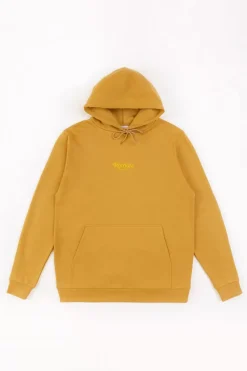 Rotholz Retro Logo Hoodie Senfgelb