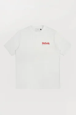New Rotholz Retro Logo T-Shirt Bio Baumwolle - Weis