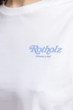 Outlet Rotholz Retro Logo T-Shirt Weis