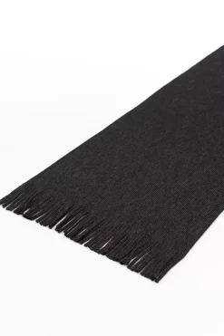 Clearance Rotholz Schal Merinowolle - Anthrazit