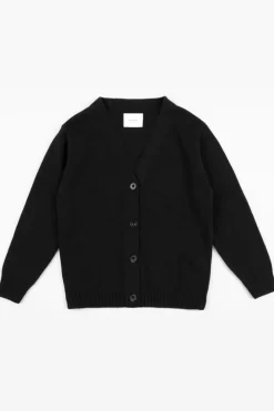 Discount Rotholz Strick Cardigan Wollmischung - Schwarz