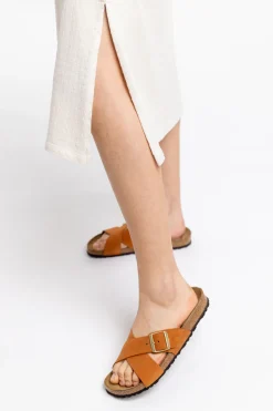 Online Rotholz Strick Kleid Aus Bio-Baumwolle Off-White