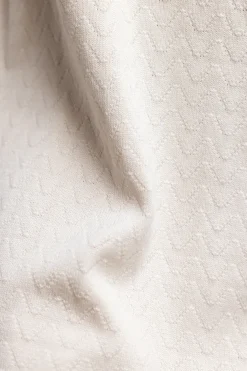 Online Rotholz Strick Kleid Aus Bio-Baumwolle Off-White