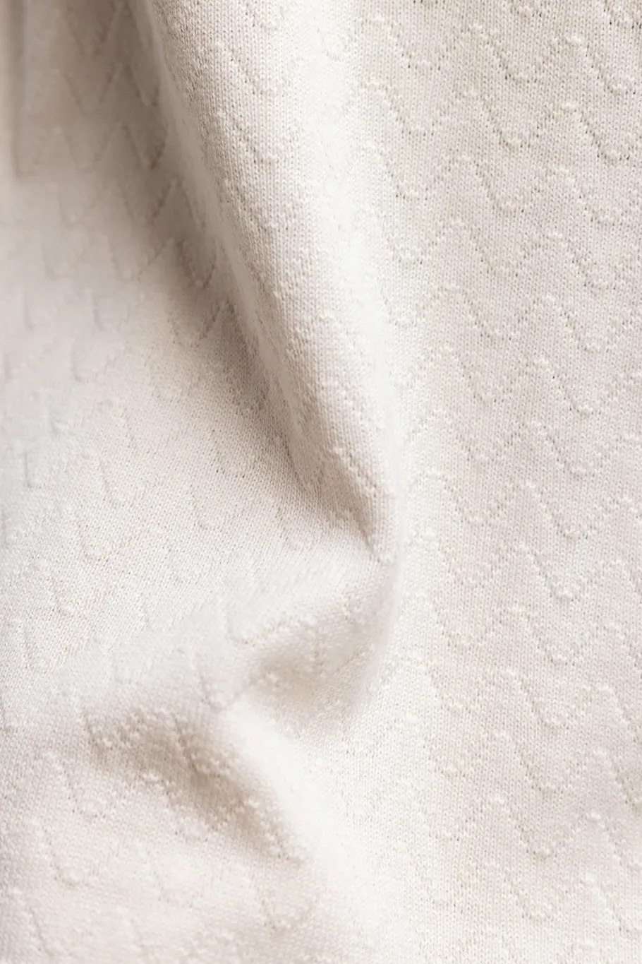 Online Rotholz Strick Kleid Aus Bio-Baumwolle Off-White