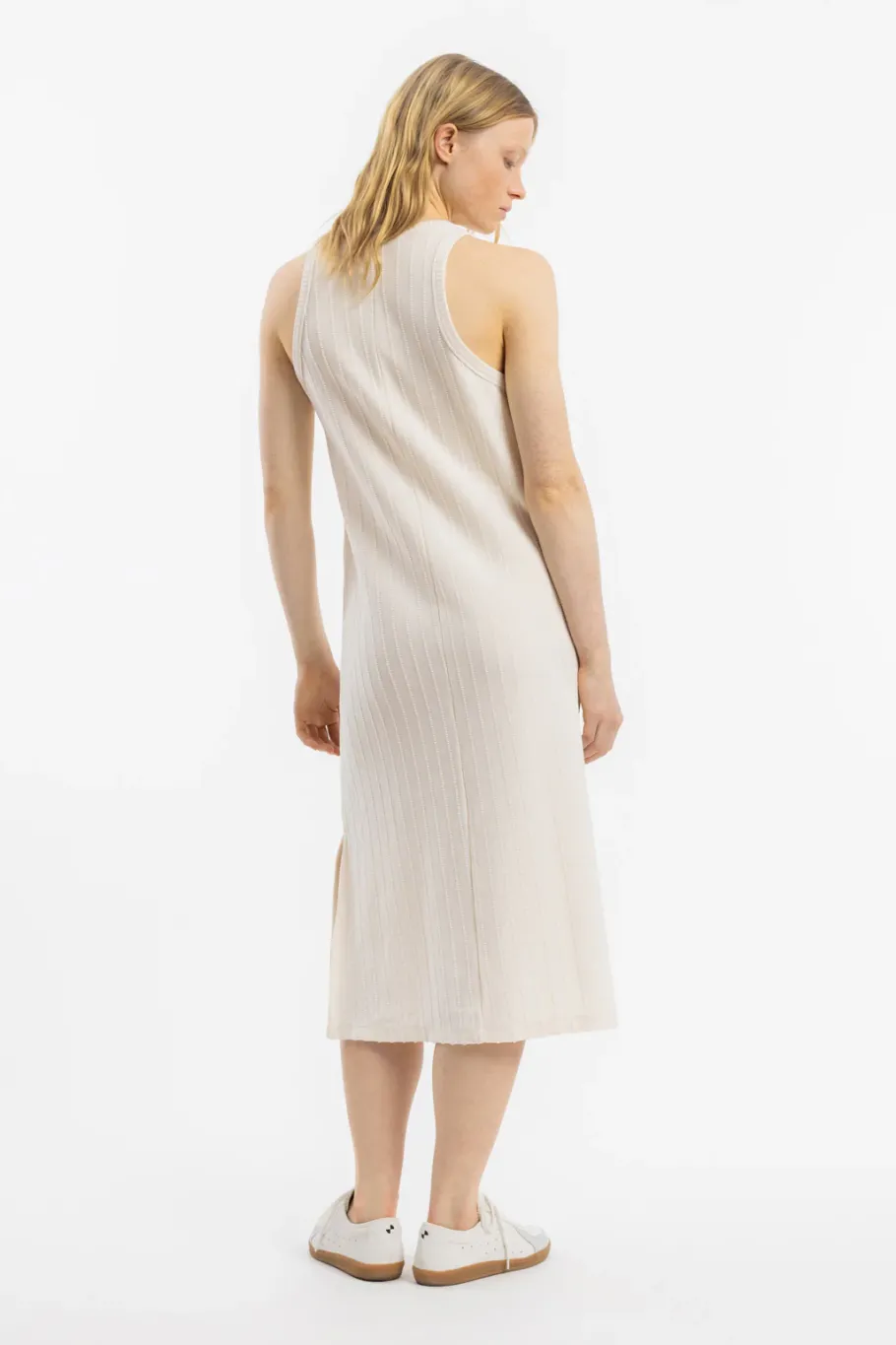 Sale Rotholz Strick Kleid Bio Baumwolle - Creme