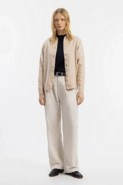Hot Rotholz Strick Shirt Merinowolle - Sand