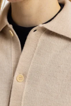 Rotholz Strick Shirt Merinowolle - Sand