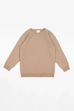 Discount Rotholz Strickpullover Wollmischung - Beige