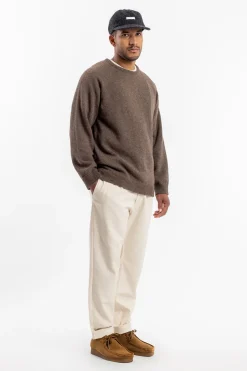 New Rotholz Strickpullover Wollmischung - Braun