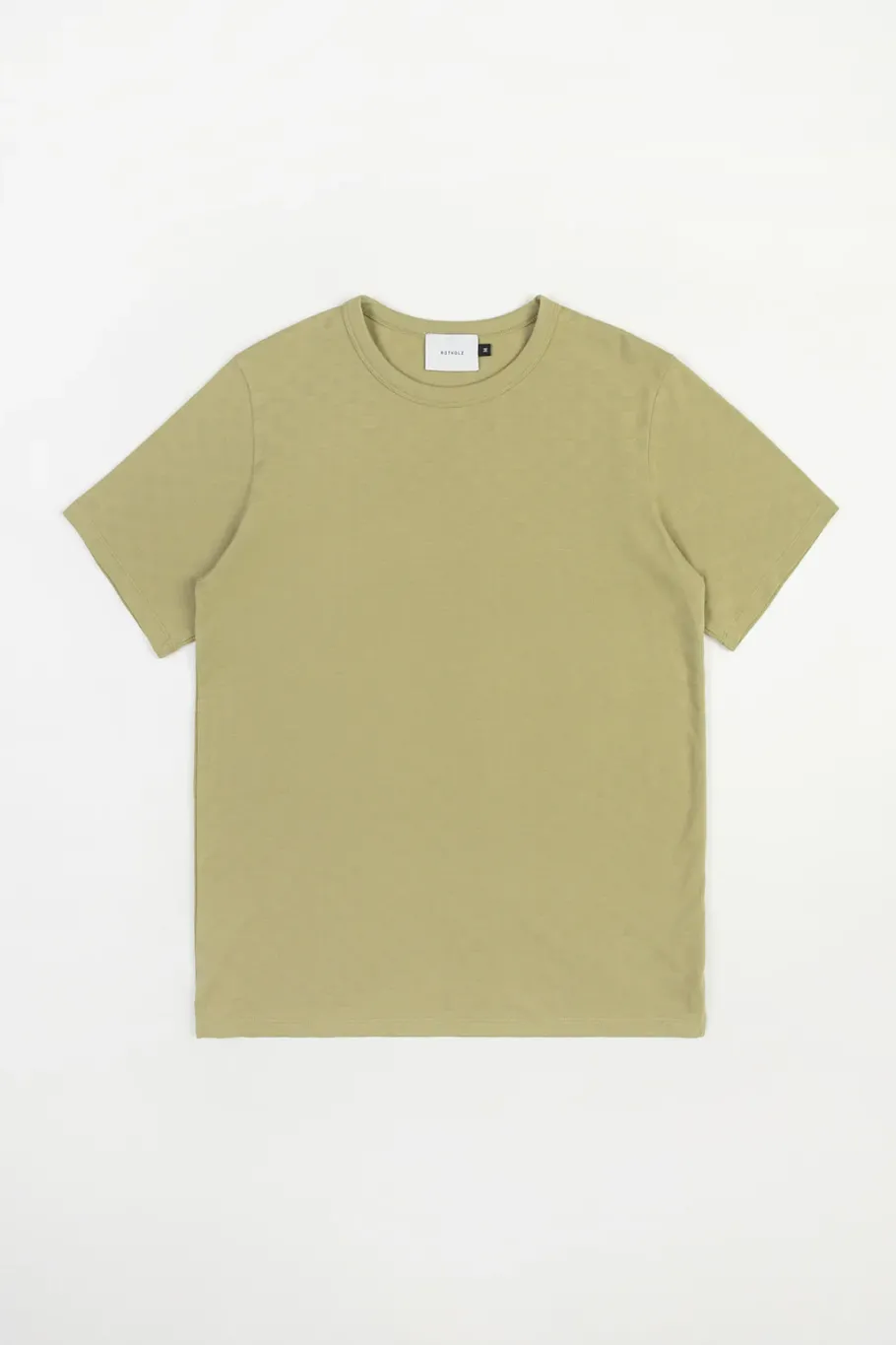Sale Rotholz Strukturiertes T-Shirt Bio Baumwolle - Grun