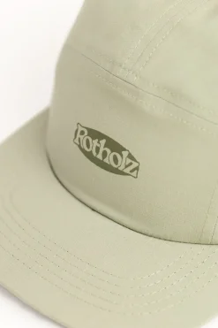 Outlet Rotholz Tech 5 Panel Cap Bio Baumwolle - Grun