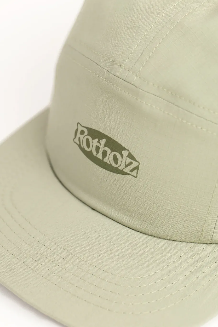Outlet Rotholz Tech 5 Panel Cap Bio Baumwolle - Grun