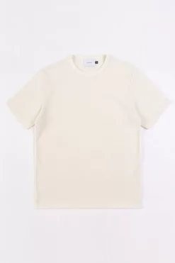 Hot Rotholz T-Shirt Aus Waffle Cotton Weis