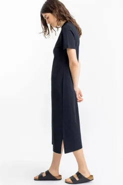 Clearance Rotholz T-Shirt Kleid Aus Bio-Baumwolle Schwarz