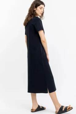 Clearance Rotholz T-Shirt Kleid Aus Bio-Baumwolle Schwarz