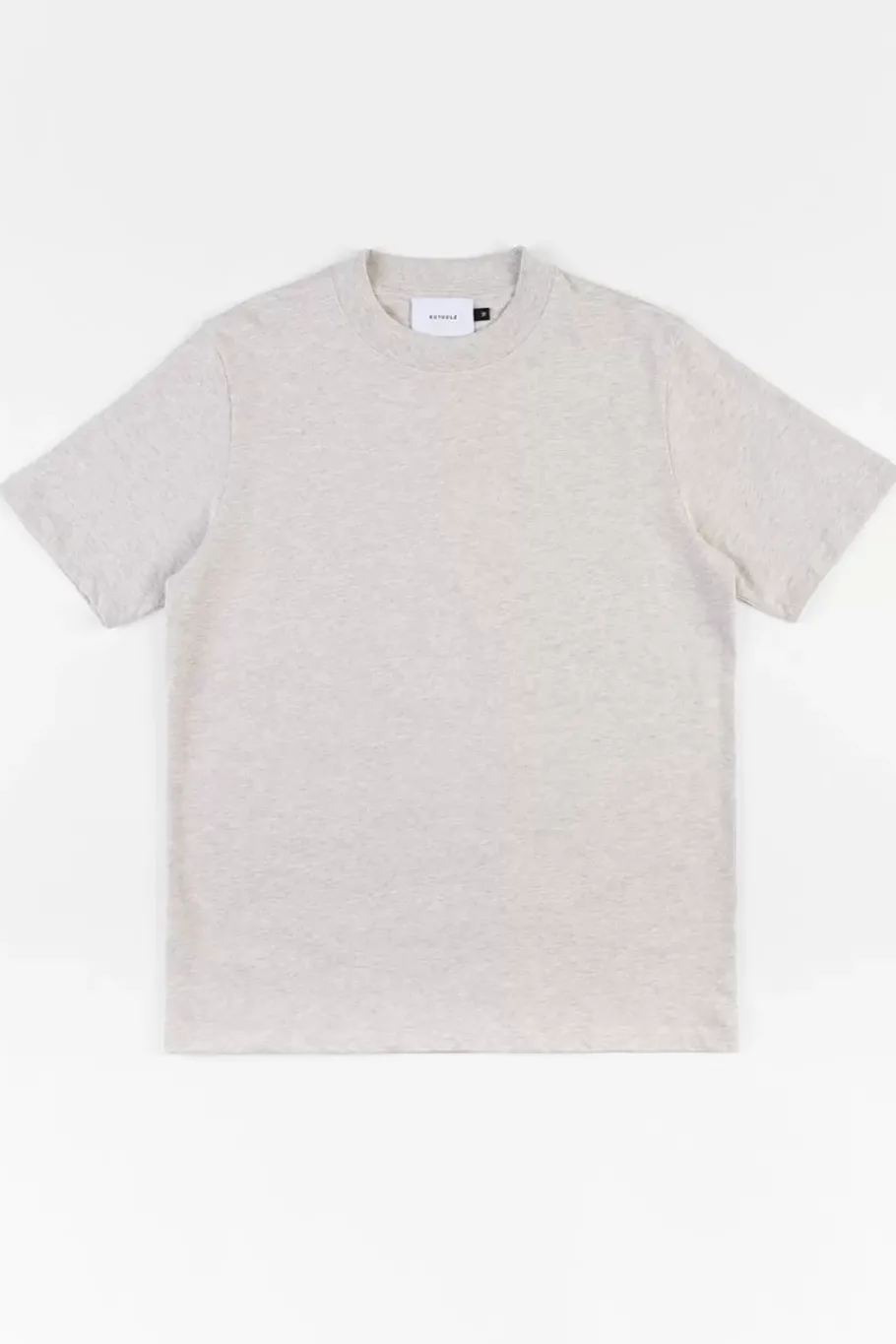 Outlet Rotholz T-Shirt Mit Breitem Kragen Bio Baumwolle - Grau