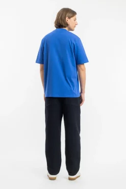 Clearance Rotholz T-Shirt Mit Breitem Kragen Bio Baumwolle - Blau