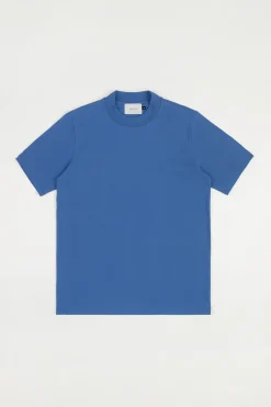Clearance Rotholz T-Shirt Mit Breitem Kragen Bio Baumwolle - Blau