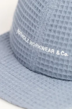Hot Rotholz Waffel Cap Bio Baumwolle - Hellblau