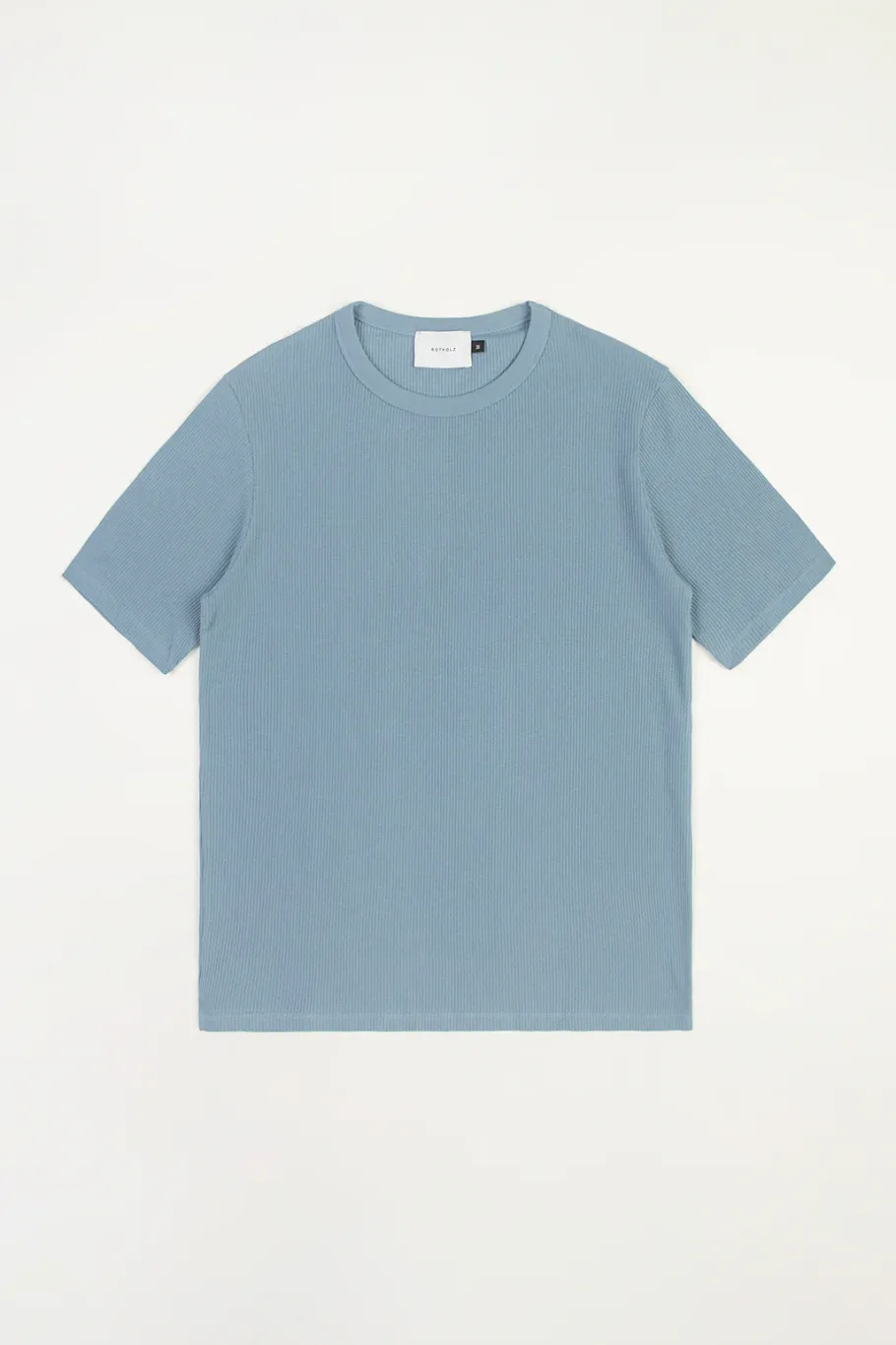 Hot Rotholz Waffel T-Shirt Bio-Baumwolle - Blau
