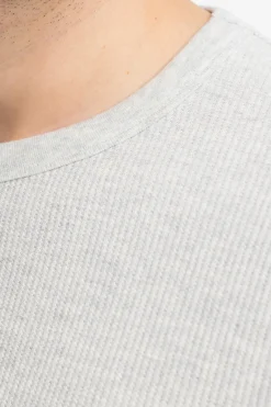 New Rotholz Waffel T-Shirt Bio-Baumwolle - Grau