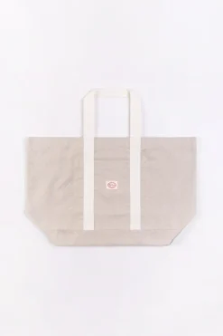 Outlet Rotholz Weekend Tote Bag Aus Bio Canvas Beige