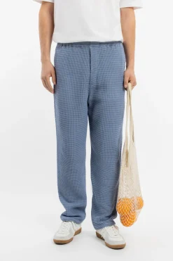 Hot Rotholz Weite Hose Waffle Cotton - Hellblau
