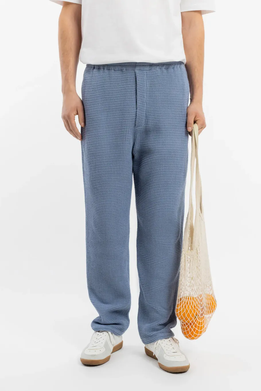 Hot Rotholz Weite Hose Waffle Cotton - Hellblau