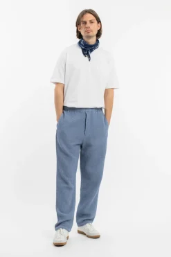 Hot Rotholz Weite Hose Waffle Cotton - Hellblau