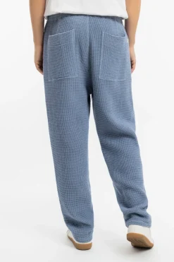 Hot Rotholz Weite Hose Waffle Cotton - Hellblau