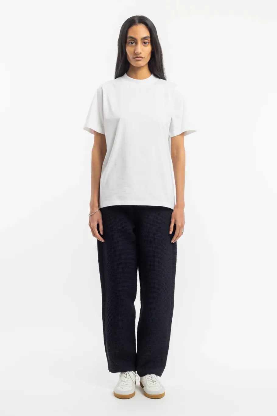 Online Rotholz Weite Hose Waffle Cotton - Schwarz