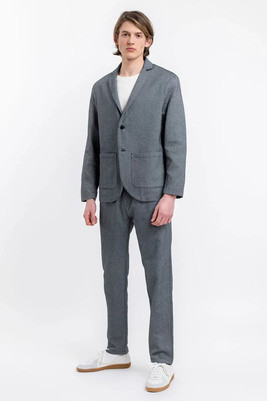 Discount Rotholz Workwear Blazer Aus Bio Canvas Schwarz Kariert