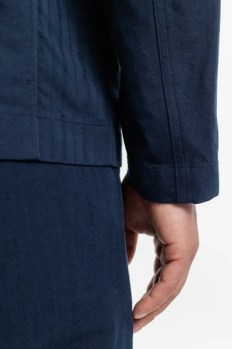 Outlet Rotholz Workwear Blazer Leinen Mix - Dunkelblau