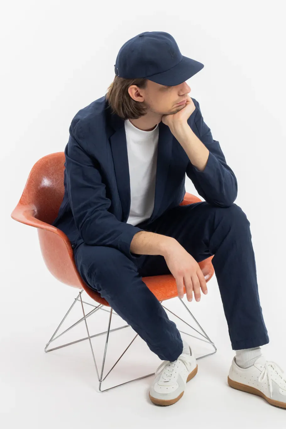 Outlet Rotholz Workwear Blazer Leinen Mix - Dunkelblau