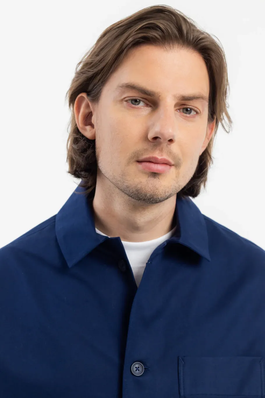 New Rotholz Workwear Jacke Bio Twill - Blau