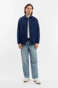 New Rotholz Workwear Jacke Bio Twill - Blau