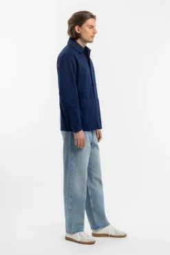 New Rotholz Workwear Jacke Bio Twill - Blau