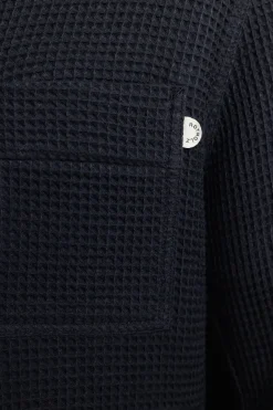 New Rotholz Workwear Jacke Waffle Cotton - Schwarz