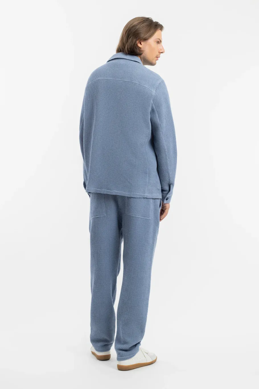 Sale Rotholz Workwear Jacke Waffle Cotton - Hellblau