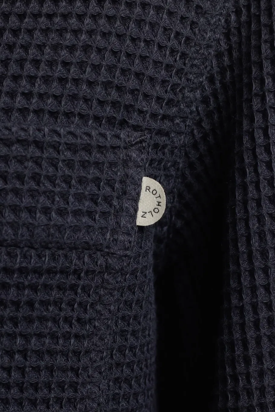 Clearance Rotholz Workwear Jacke Waffle Cotton - Schwarz