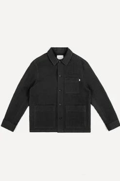 Clearance Rotholz Workwear Jacke Waffle Cotton - Schwarz